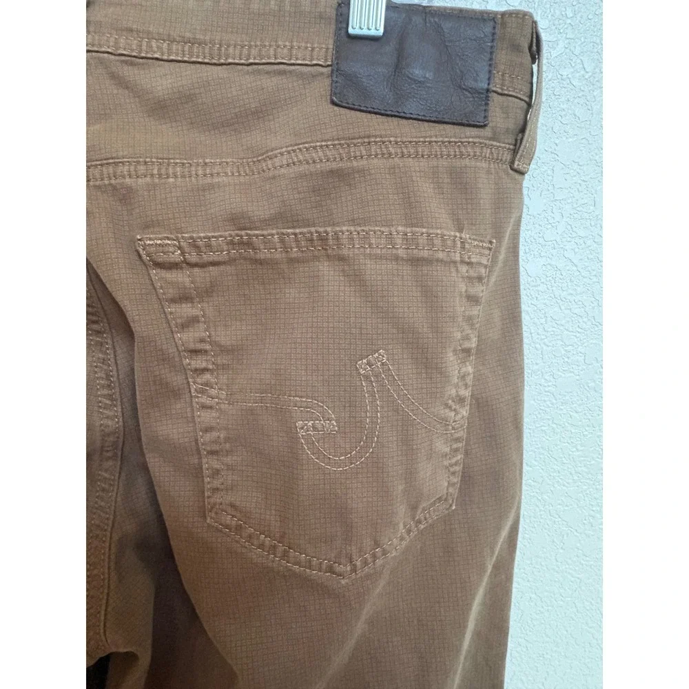 AG Adriano Goldschmied The Everett Slim Straight Leg Jeans Brown 34 Mens